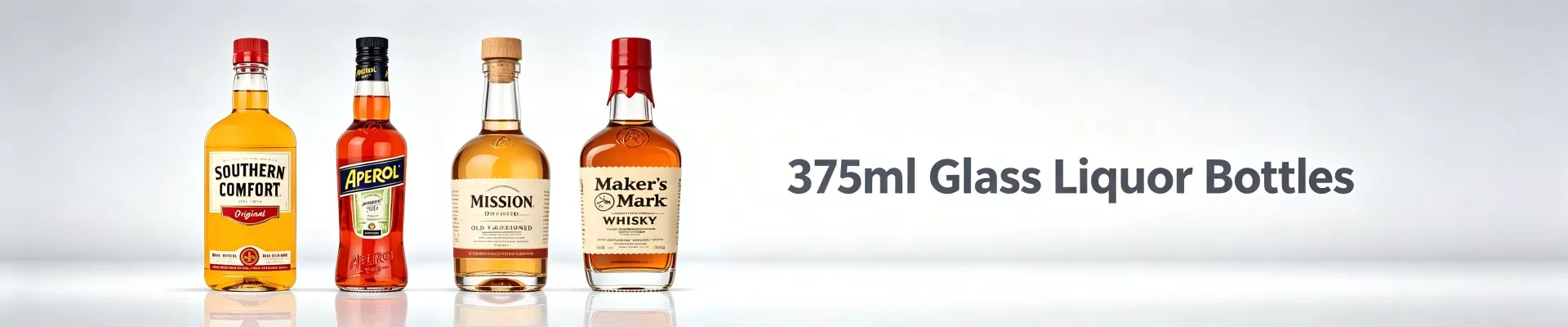 375 ml spiritusflasker af glas