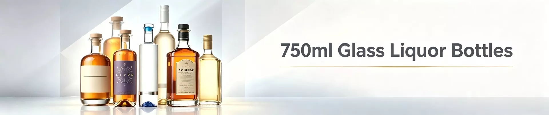 750 ml spiritusflasker af glas