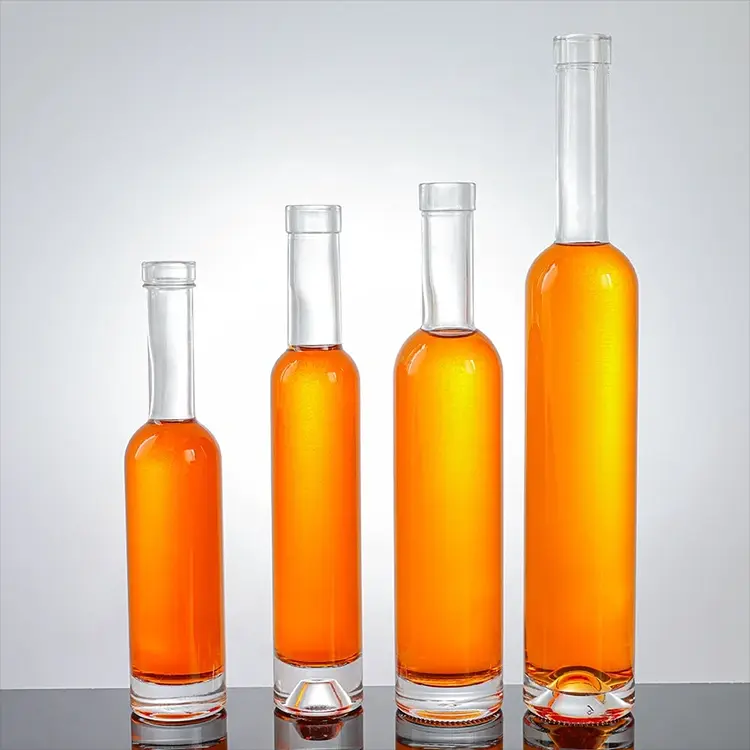 Langhalset Bellissima glas spiritusflaske med bartopkork
